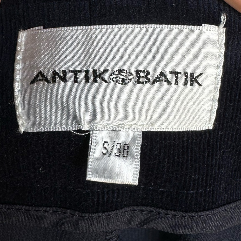 Antik Batik Mona Pleated Cotton blend Corduroy Shorts Navy - Picture 7 of 9